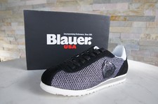 Blauer USA Eu 36 Chaussures à Lacets Baskets Bowling Noir Neuf Autrefois