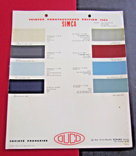 Nuancier constructeur 1963 -