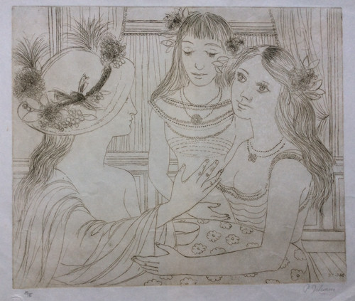 Paul delvaux gravure signée - paul,