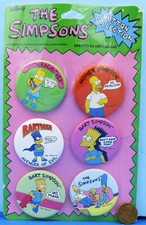 The Simpsons BUTTON Set of 6