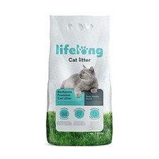 Marque  - Lifelong Litière pour chats, agglomérante bentonite, parfum talc pour 