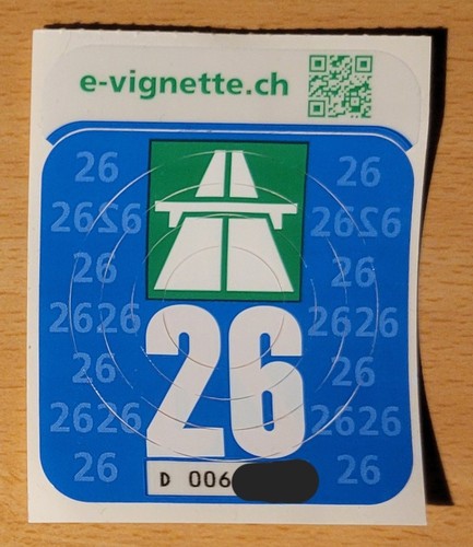 Vignette autoroute suisse - vignette,