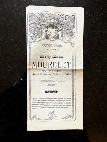 Programme théâtre guignol - programme,