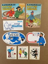 Tintin : Lot de 8 autocollants