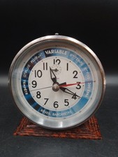 RARE BAYARD Bakelite Feet Barometer Alarm Clock. Mint Condition
