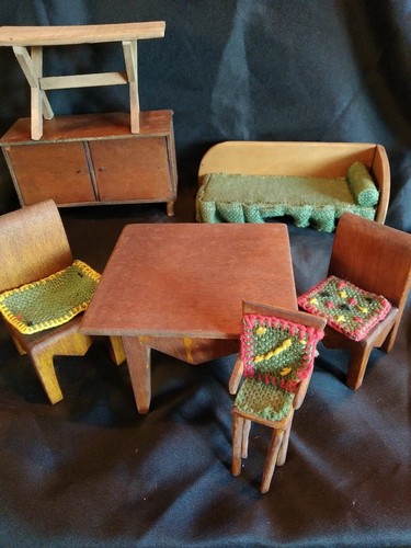 Mobilier miniature bois - miniature,