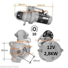 Starter for Vendeuvre tractor replaces Ducellier 6079 ASR88038 starter Ducel