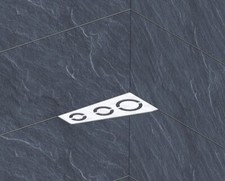 Etagère pour Douche Étagère de Salle Bain Cuisine Inox V2A Brossé, Vario Plâtre