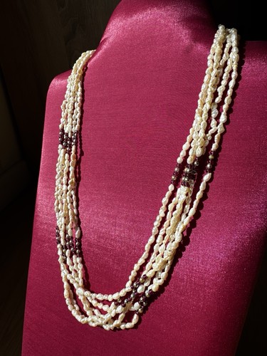 Collier multi rang perles - multi-rang,