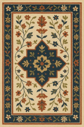 Tapis vintage touffetés la - touffetés, à