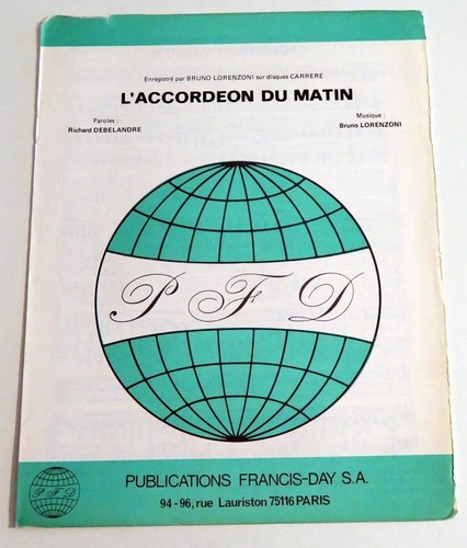 Partition vintage sheet music