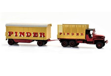 CAMION GMC 353 PINDER AVEC REMORQUE ARTITEC - REF 316086 - ECH TRAIN 1/60 - NEUF