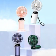 Ventilateur Usb Portable Poche Rechargeable Pliable Base Compact Silencieux Main