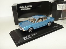 AUDI 100 COUPE S 1969-75 Bleu MINICHAMPS 1:43