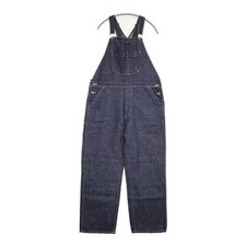 veritecoeur Unused ST-041 Denim Overalls Cotton Linen Salopette Navy 5-0921G∞