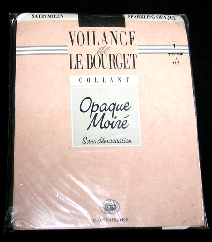 Collant opaque moiré gris - collant, 1