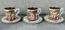 Lot 3 tasse café CAPODIMONTE