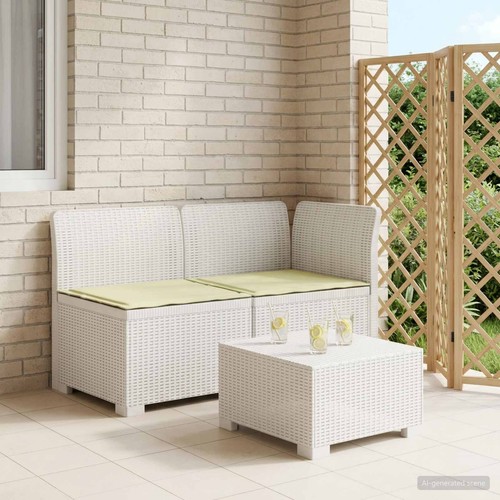 Canapé jardin look rotin - jardin,