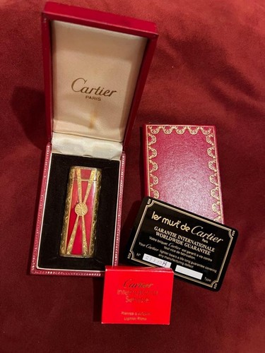 Briquet gaz vintage cartier - vintage,