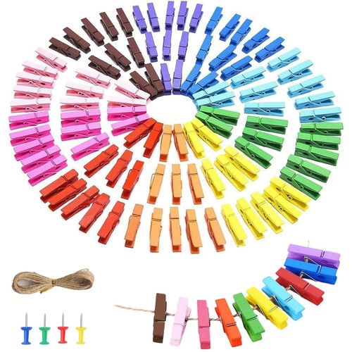 Mini pinces linge colorées - mini,