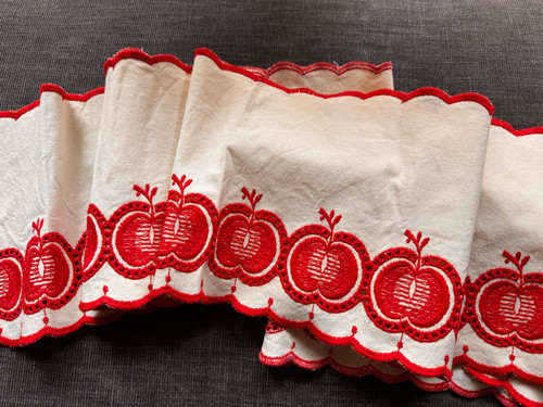 Ancienne broderie frise bande - ,