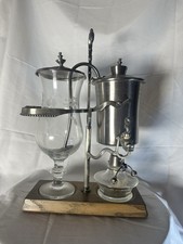 Machine à café 19°s Dépression Cuivre Porcelaine Cafetière Percolateur Ancien