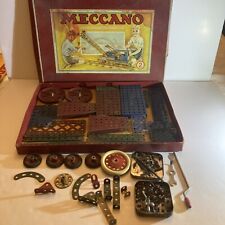 Old MECCANO N°2 box with its instructions 1954 La Mécanique En Miniature Vintage