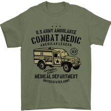 Armée Ambulance Militaire Ambulancier Médecin T-Shirt 100% Coton