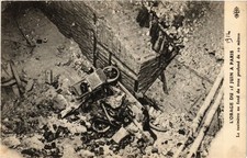 Old postcard L'orage du 15