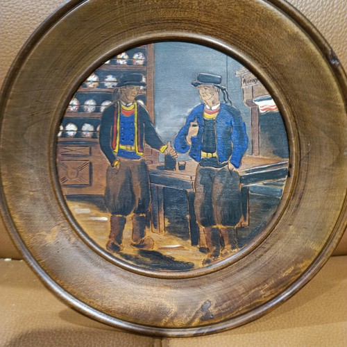Assiette décorative bois - en,