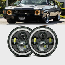 Paire De Phares LED 7 Pouces HI/LO Avec DRL Pour Chevy Chevelle 1971 1972 1973