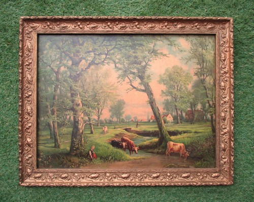 Ancien beau tableau grande