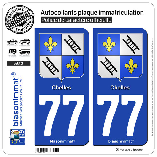 Stickers autocollant plaque - 2,