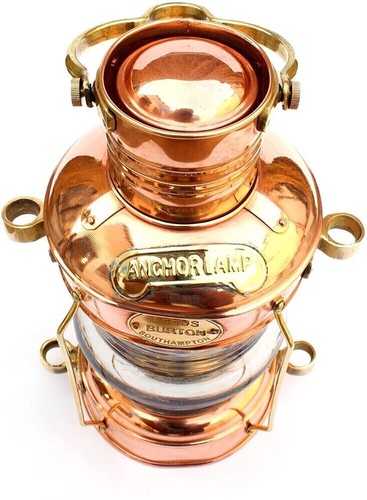 Lampe pétrole ancre laiton - ancre,