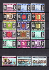 GUERNESEY  timbre  effigie de la reine et divers  1969/70  num:   1 a 18     **