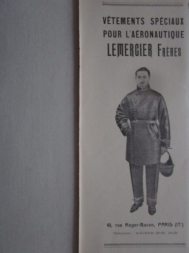 1927 pub lemercier - pub, vetements