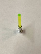 LEGO Star Wars - Lightsaber - Ref. 64567 Chrome Silver & 30374 Trans-Neon Green