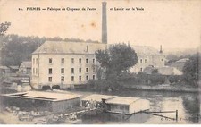 51-SAN59345-FISMES.Felt hat factory.Wash on the Vesle