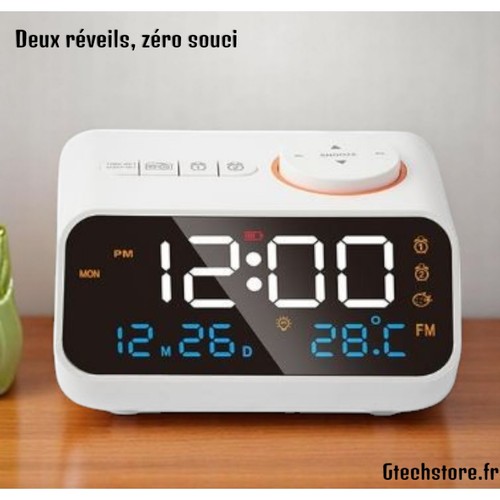 Radio réveil led - réveil,