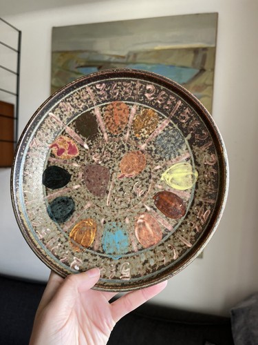 Ancienne assiette palette - ancienne,
