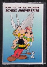 CARTE ANNIVERSAIRE UDERZO . ASTÉRIX . ALBERT RENÉ . 1999 . ( EDR 8 ) .