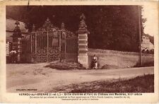 Old postcard Vernou entrance grid Parc du Chateau (1443135)