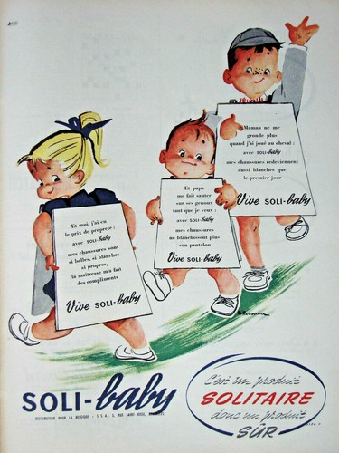 Publicité presse 1955 laine - publicitÉ,