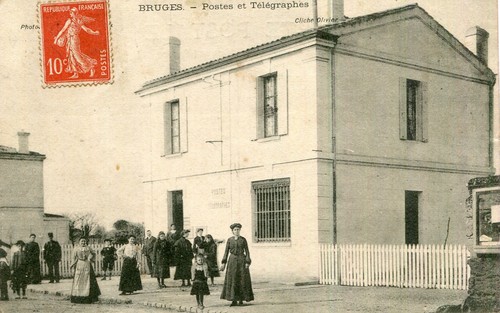Carte bruges gironde postes - carte,
