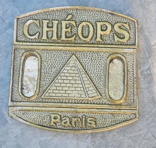Joli plaque ancienne cache - ,