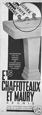 ADVERTISEMENT 1934 Ets CHAFFOTEAUX ET MAURY A SOLID FAUCET DURABLE ELEGANT