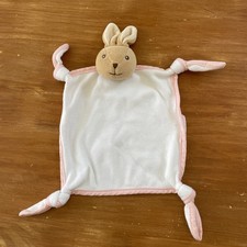 Doudou lapin beige plat - doudou,