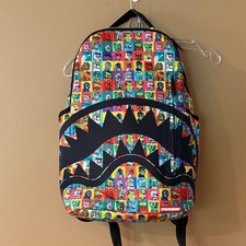 Sprayground Backpack Mens Repeat Mayhem DLXSV Anime Skulls RARE NWOT