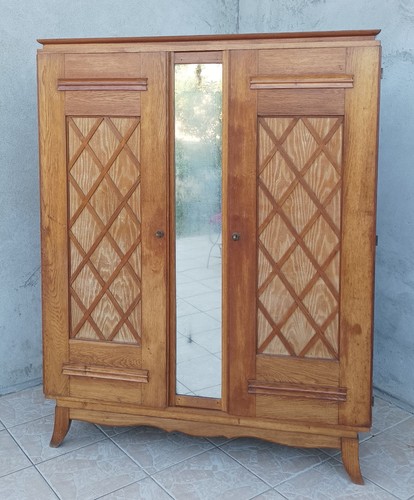 Armoire vintage chêne - armoire,