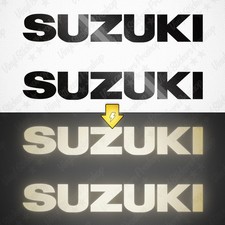 2 stickers SUZUKI 15 cm NOIR
